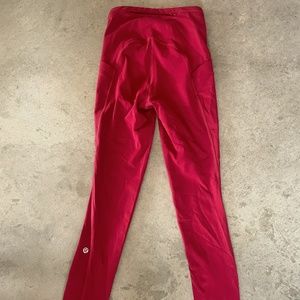 Lululemon Fast and Free High-Rise tight 25" with side Pockets sz 0